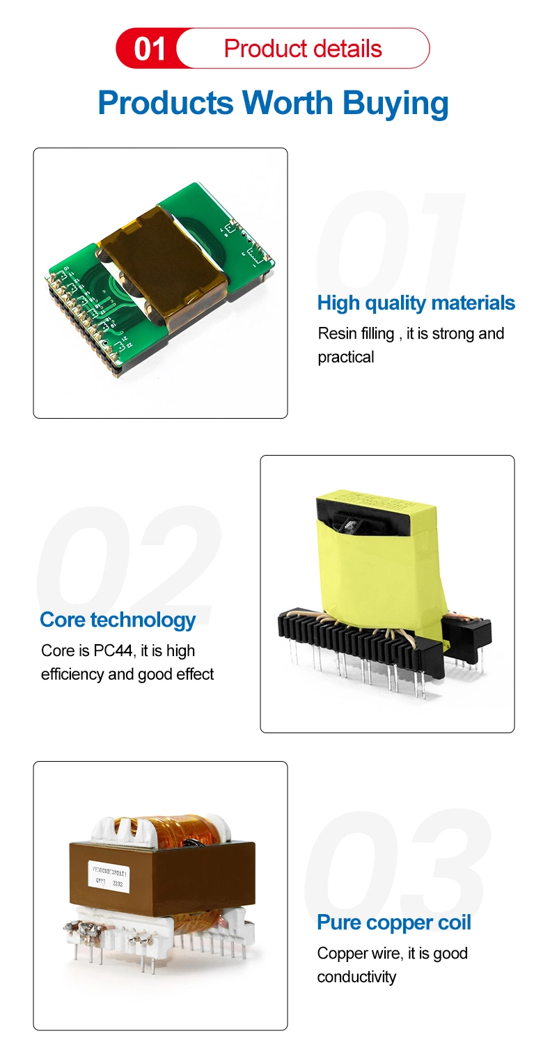 Manufacturer Supply High Frequency Electric Step Down Transformers Custom DC to AC Transformer for Power Supply