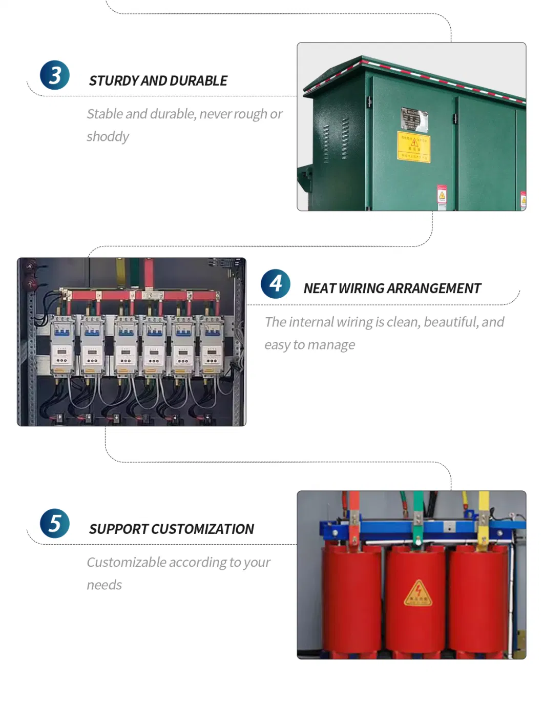 Customized Zgs Series 10kv Design Pad Mounted Transformer 630kVA Electric Substation Transformer