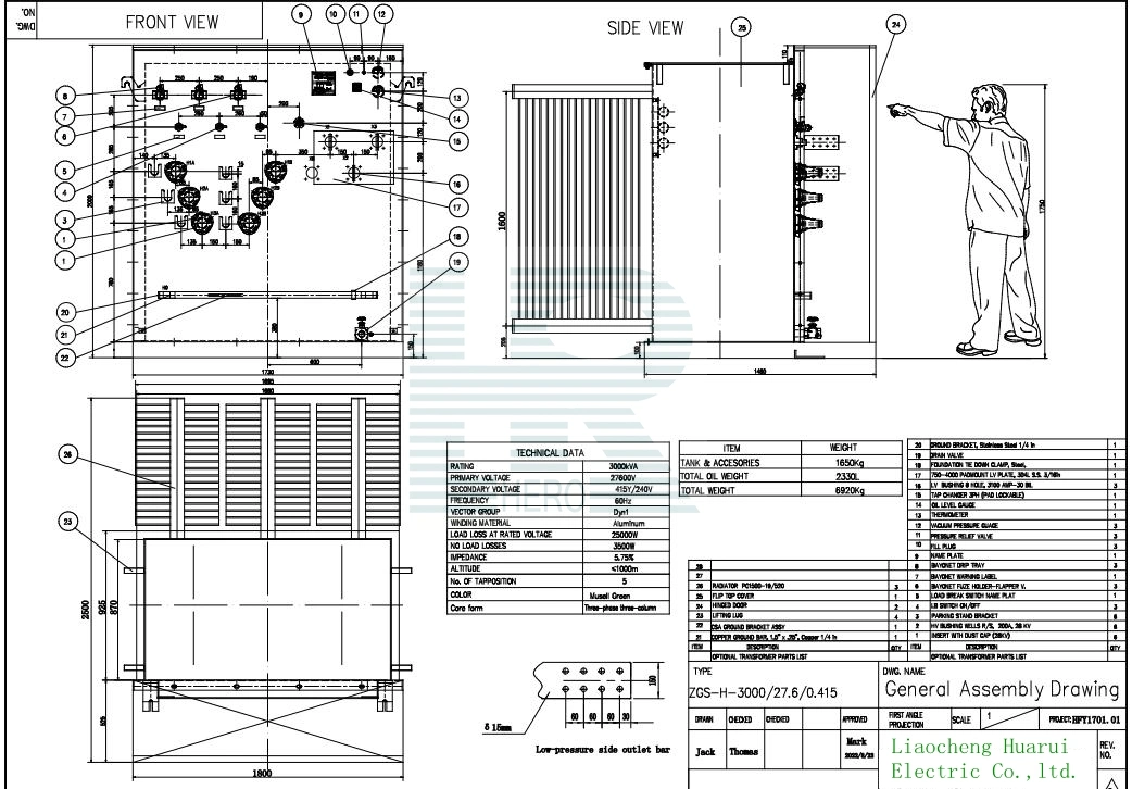 Ring Feed and Radial Feed Type Pad Mounted Transformer