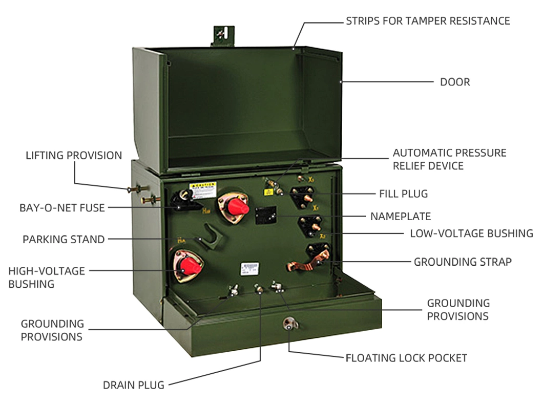 Oil Immersed Single Phase Pad Mounted Distribution Transformer