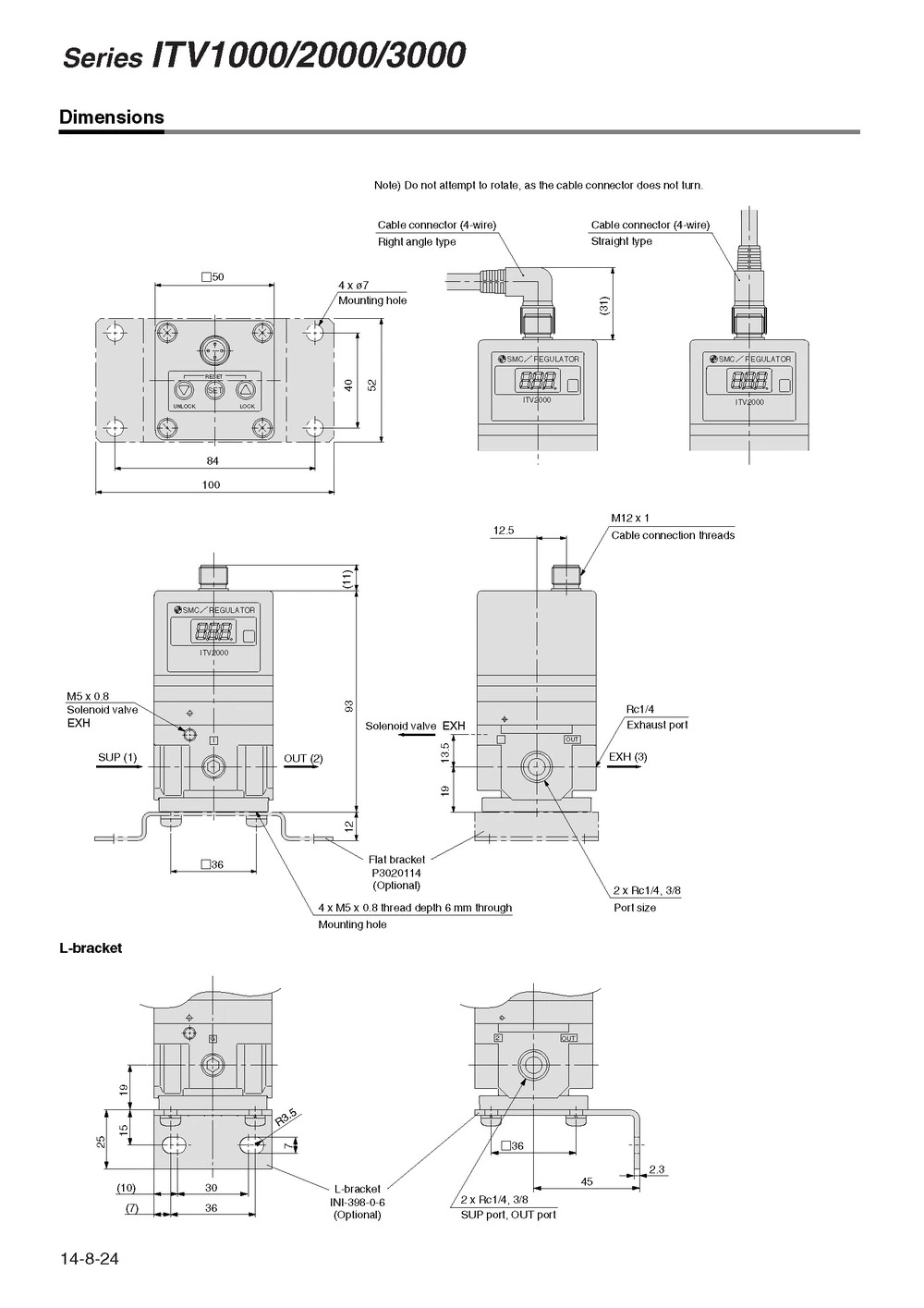 SMC Itv1050 Itv3010 Itv3050 Itv3010 Electro Pneumatic Pressure Air Regulator