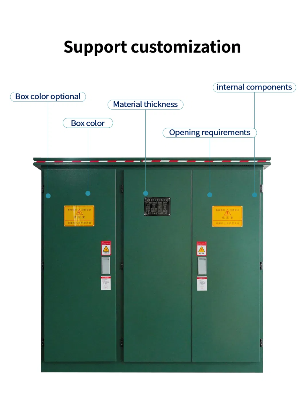 Customized Zgs Series 10kv Design Pad Mounted Transformer 630kVA Electric Substation Transformer