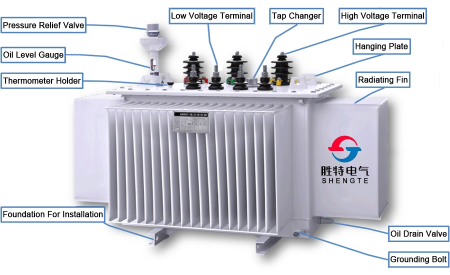 S11 30kVA 40kVA 50kVA 60kVA 70kVA 80kVA 100kVA 125kVA 150kVA 160kVA 10kv 400V 3 Phase High Voltage Electric Power Distribution Oil Transformer Price