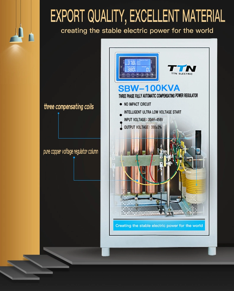 SBW-50kVA Three Phase Compensation Voltage Stabilizer /AVR/Regulator