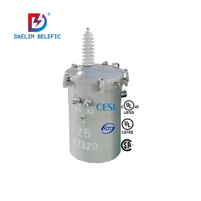 Onan 10 25 30 50 60 100 150 167 kVA 15kv 13.8kv 13200V 120/24 Single Phase Pole Mounted Transformer