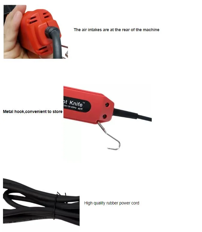 Hot Customized Electric Wire Knife Heated Plastic Rope Leather Cutter