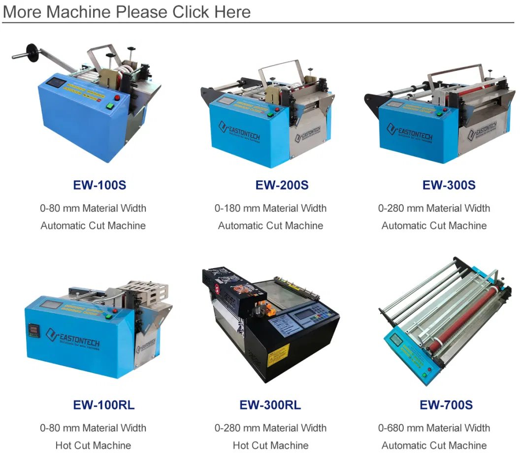 Eastontech Ew-100s Paper Roll to Sheet Cutting Machine Cut Paper Film Foil Foam Cutter Heat Shrinkge Tube Cutters