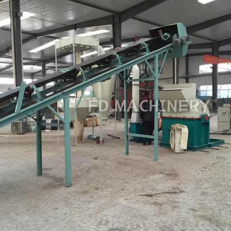 Dry and Wet Wood Crusher, Forced Feed Breaker, Small Wood Chipper Shredder