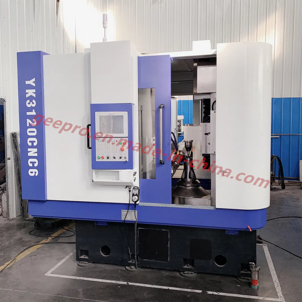 Stock 5/6axis CNC Vertical Gear Hobbing Machine for 1-4 Module 100-320mm Dia Cutting