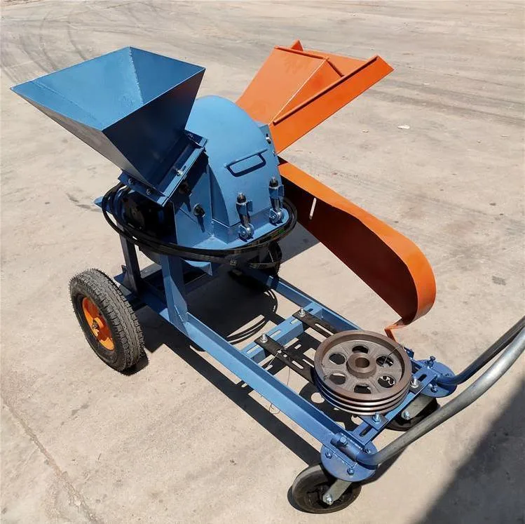 Dry and Wet Wood Crusher, Forced Feed Breaker, Small Wood Chipper Shredder