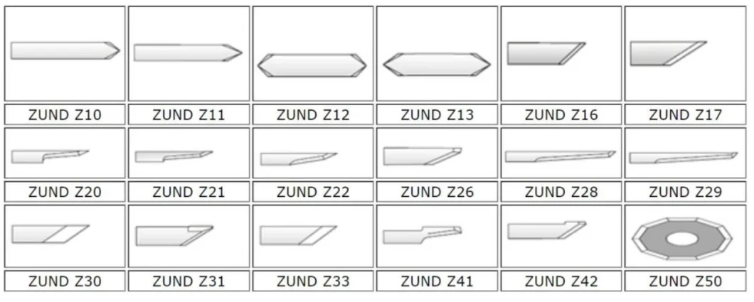 Tungsten Carbide Zund Bladed Razor Knives Slotting Cutters