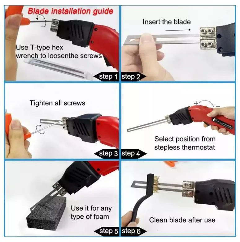 Small MOQ Rope Fabrics Rope Heated Cutter Electric Hot Knife