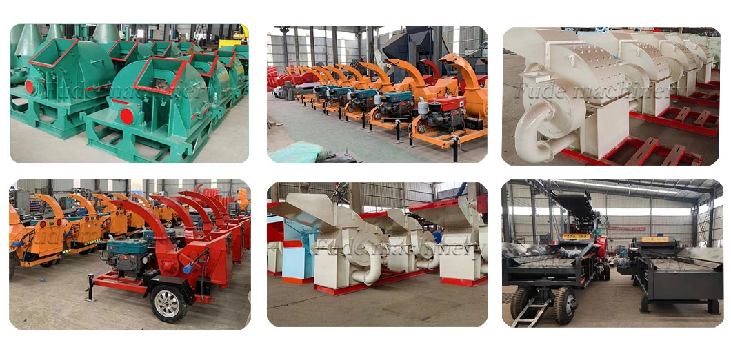 Bamboo and Wood Pulverizer, Poplar Chipper, Waste Branch Sawing Machine Equipment