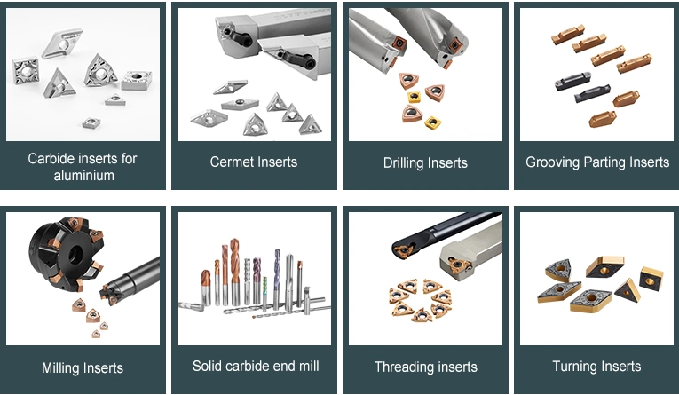 Cemented Carbide Solid Carbide HRC45/55/63/65 for Steel End Mill Cutters