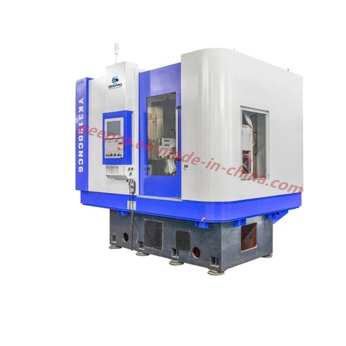 Stock 5/6axis CNC Vertical Gear Hobbing Machine for 1-4 Module 100-320mm Dia Cutting