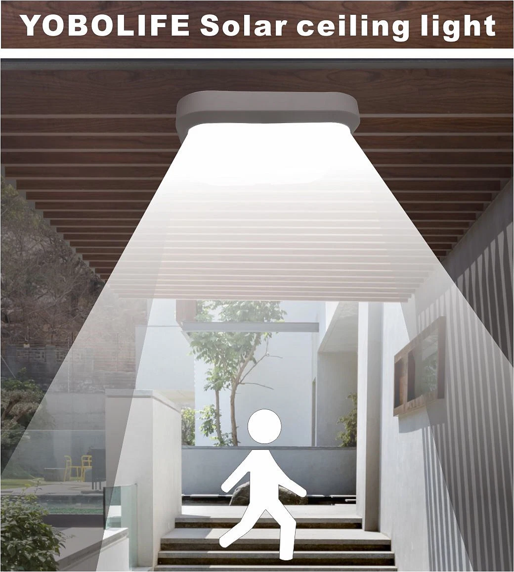 Indoor Solar Smart Light for Home Lighting with Light Sensing and Remote Control