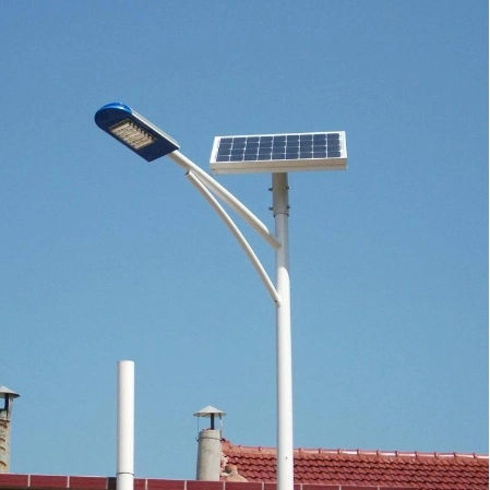 Long Working Hours LED Street Solar Light 12 Watt with Pole