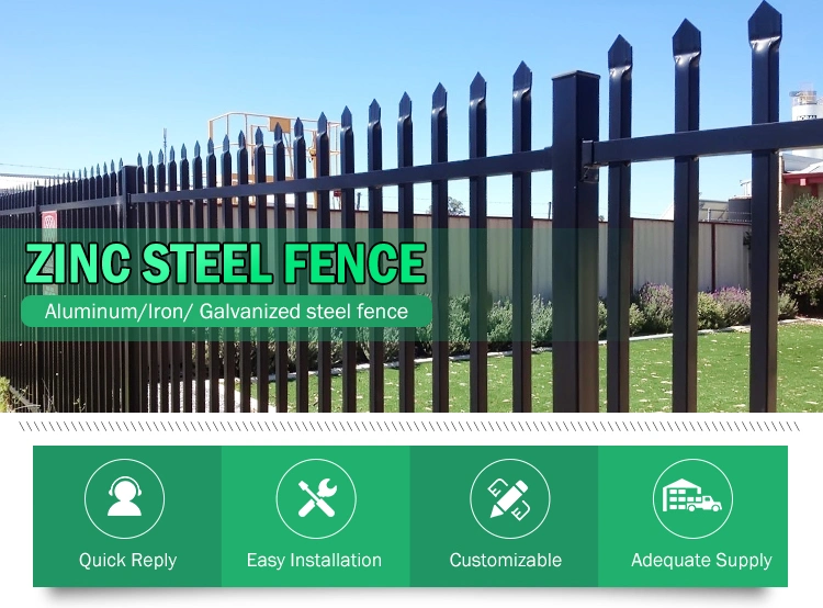 Light Luxury The Zinc Steel Fence Customized Model