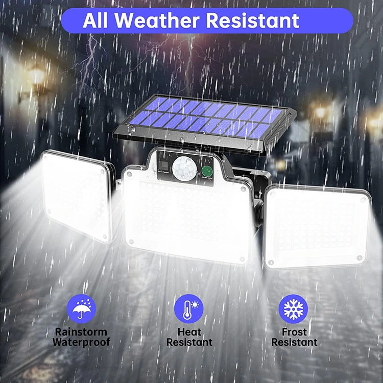 Waterproof USB Direct Charging Lamp 3 Lighting Mode Outdoor Solar Motion Sensor Garden Wall Light