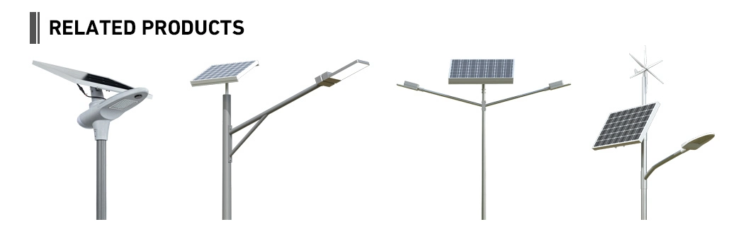 IP65 60W 80W Easy Install Waterproof Aluminium Outdoor Energy Saving LED Solar Power Street Lamp