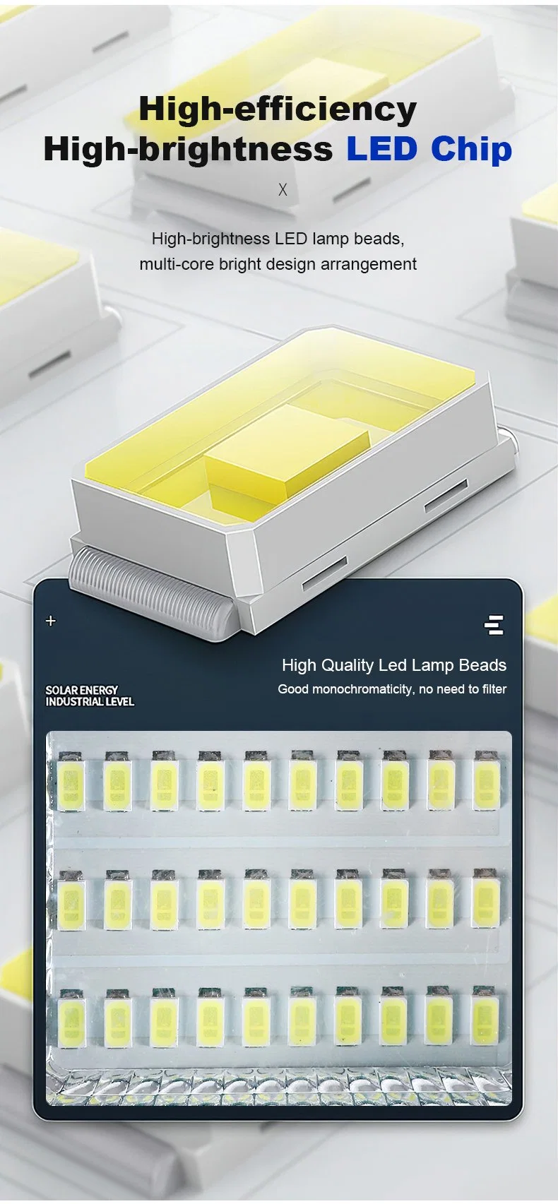 Panel Integrated China Cell Charge Controller IP67 Outdoor Solar Street Light