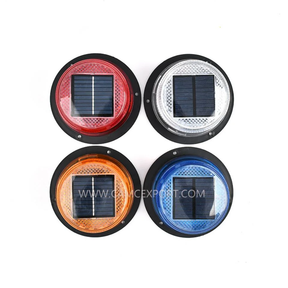 12V24VLED solar engineering light small magnetic marine warning light solar warning light