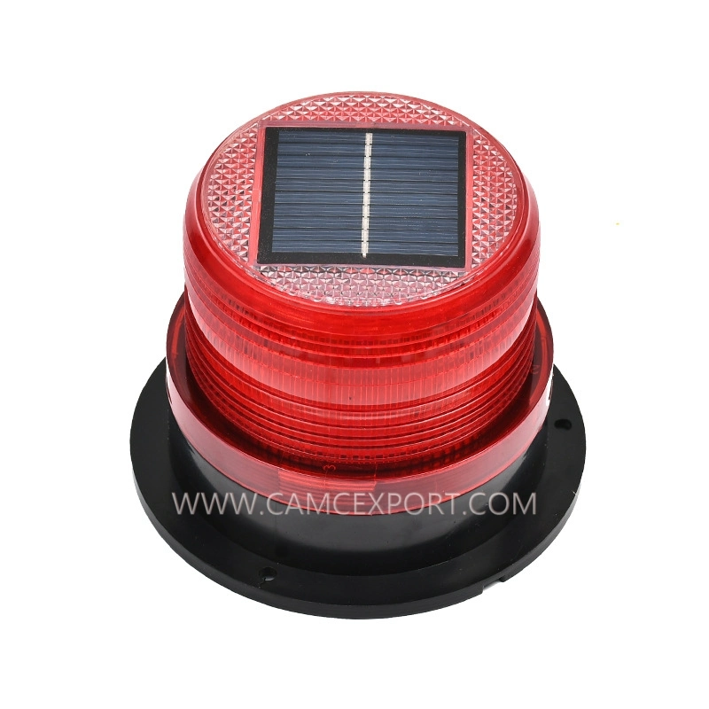 12V24VLED solar engineering light small magnetic marine warning light solar warning light