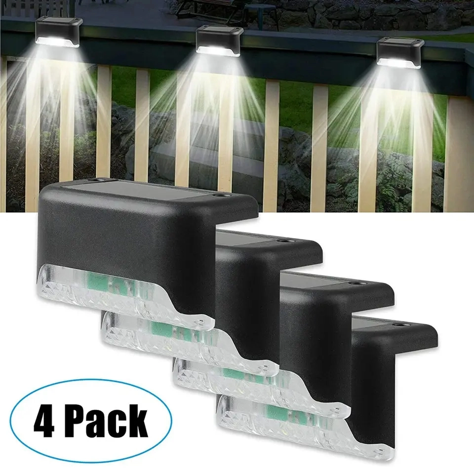 Outdoor Waterproof Stair Garden Solar Powered Fence Lights