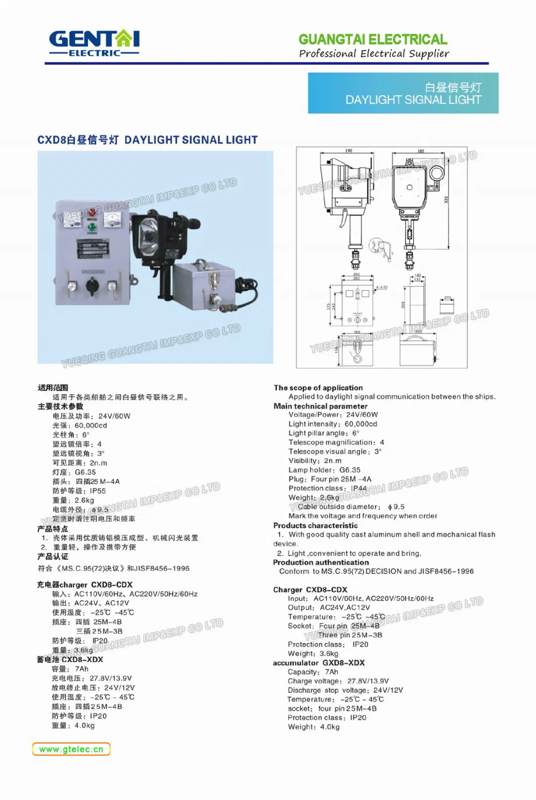 Good Quality Ship Used Brass Flagpole Light Cxh13