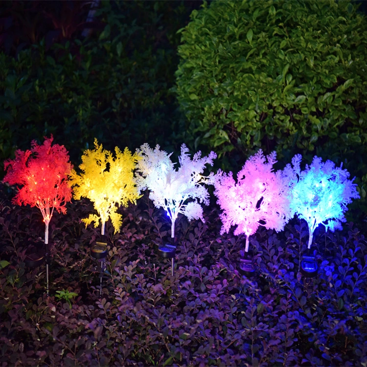 LED Coral Stake Light Solar Energy Rechargeable for Outdoor Garden Patio Pathway Porch Backyard Esg16595