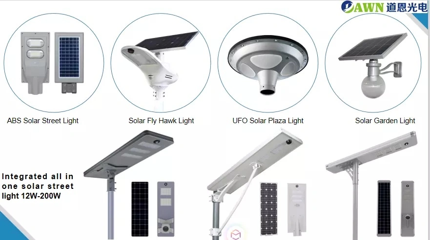 Integrated Waterproof 50W 80W LED Chinese Manufacture Solar Flood Light Price Street/Parking Lot Industrial Lights