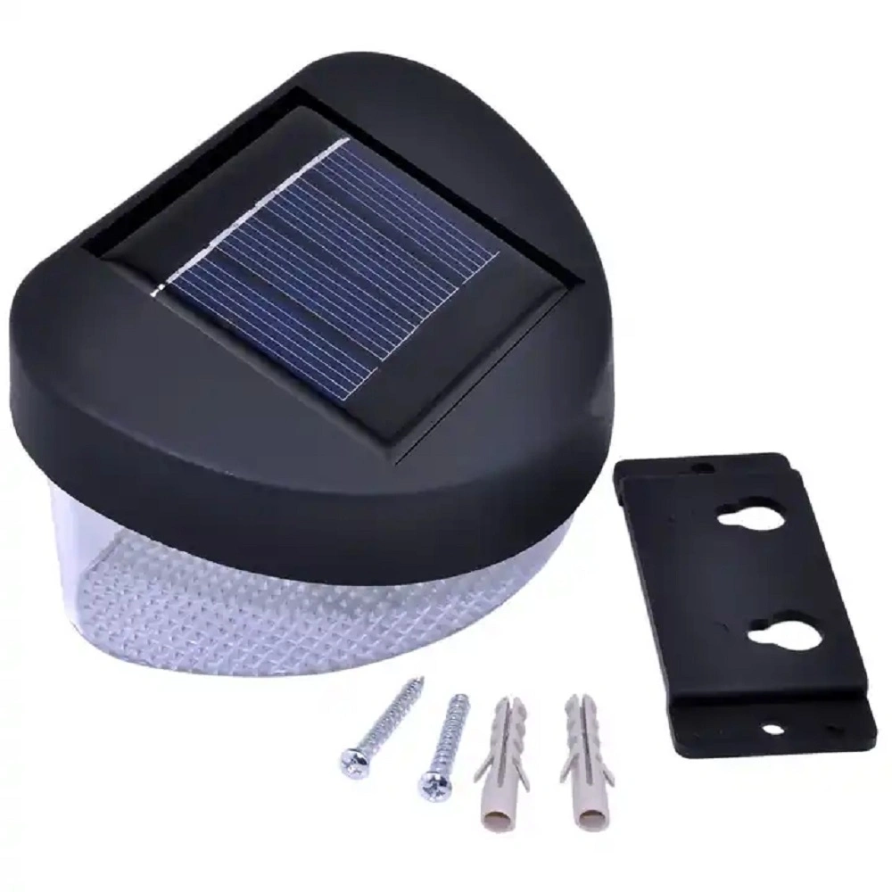 Solar Power LED Wall Light Outdoor Waterproof Garden Fence Lamp Mount Stairway