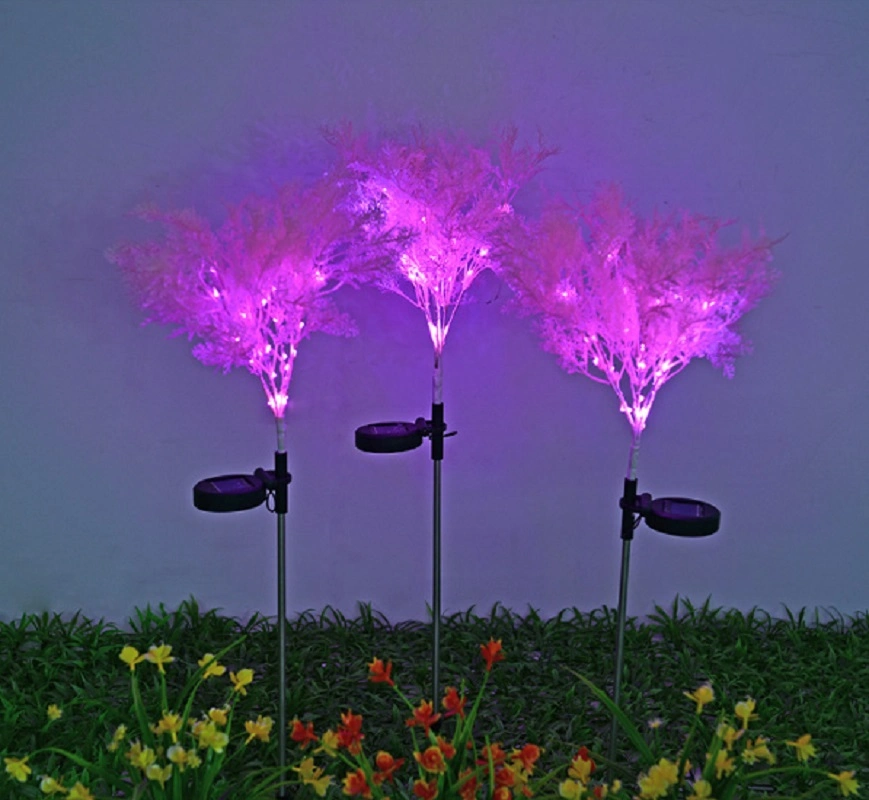 LED Coral Stake Light Solar Energy Rechargeable for Outdoor Garden Patio Pathway Porch Backyard Esg16595