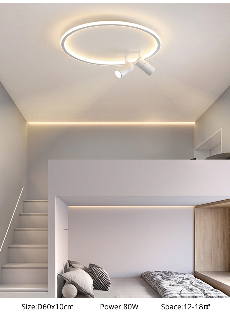 Simple LED Ceiling Lights for Home Entrance Balcony Living Room Bedroom Indoor Round Ceiling Lights (WH-MA-223)