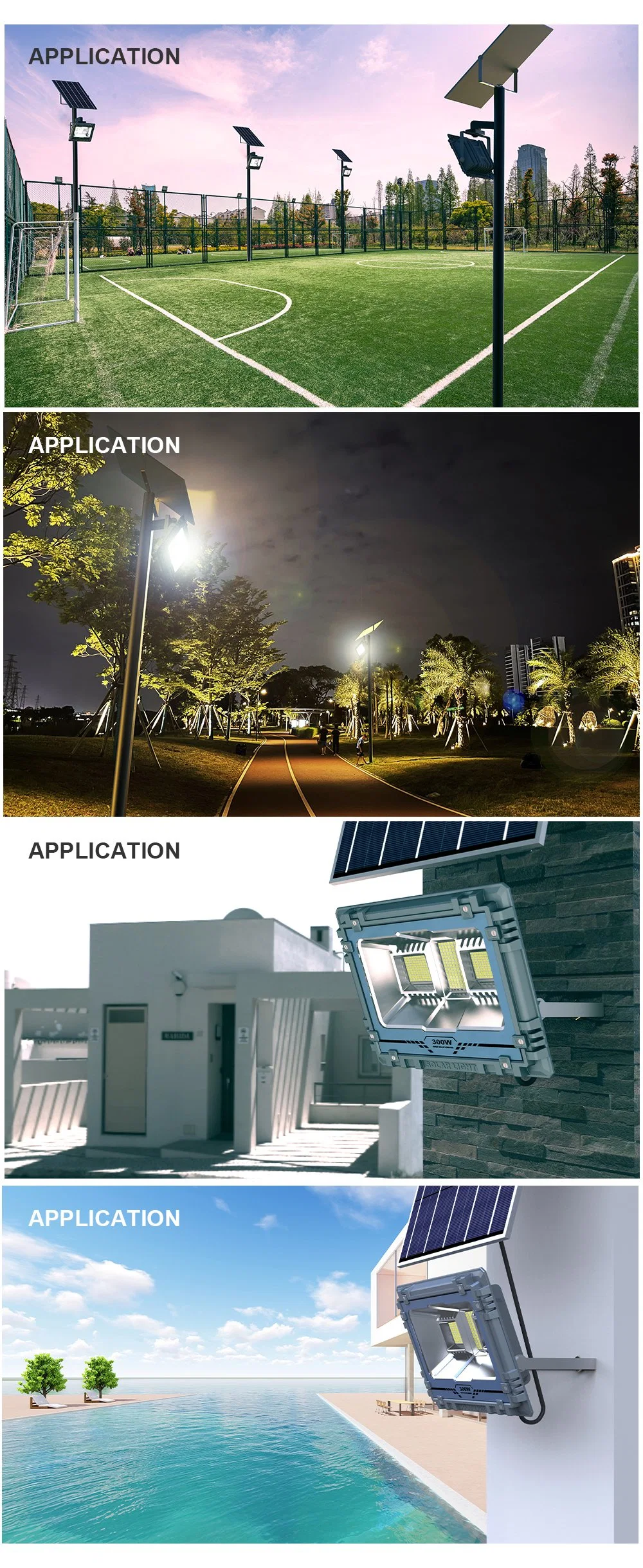 Solar Motion Sensor Flood Light Mj-Aw800W