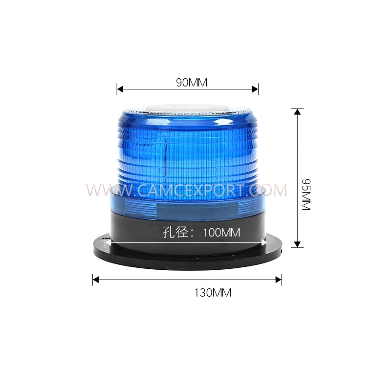 12V24VLED solar engineering light small magnetic marine warning light solar warning light