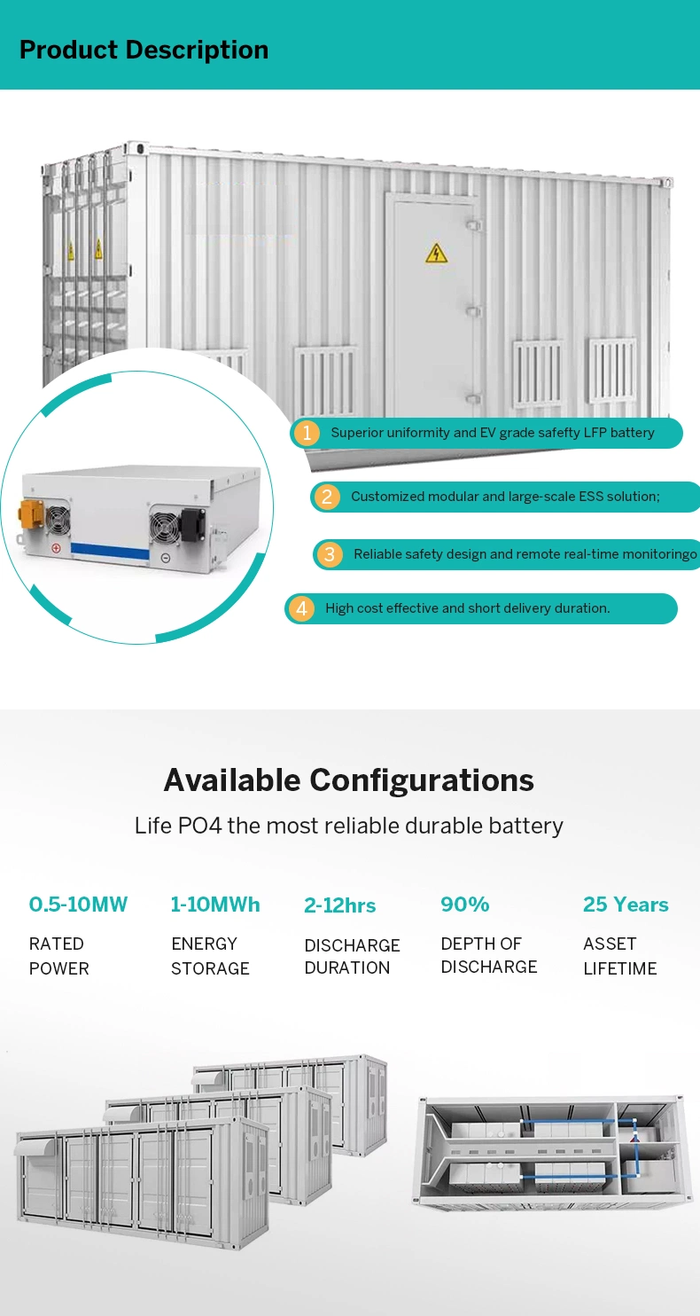 Industrial Container Solar Renewable on/off Grid Supply Energy Storage System Panel Photovoltaic Power Home Inverter Monocrystal System with CE Lighting