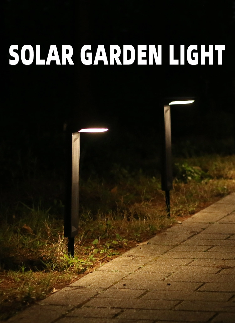 Landscape Outdoor Lawn Lamp Waterproof IP65 Driveway Yard Lighting Round Pole Street Post Top Light LED Solar Garden Light