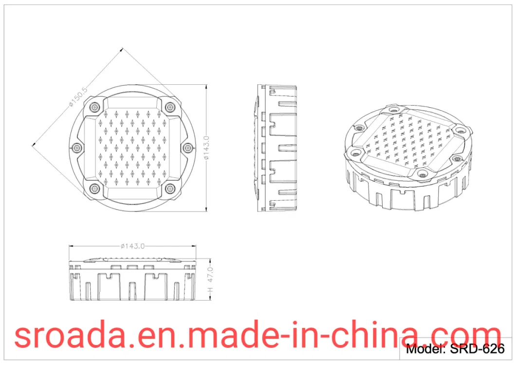 High Loading Ability Walkway LED Road Stud Solar Street Studs Using Road Stud Solar Panel Solar Light