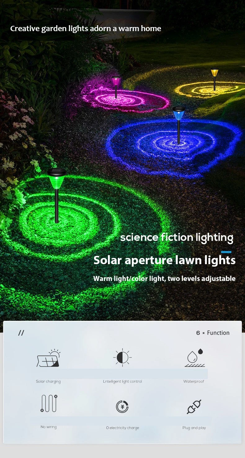 Hot Selling Cheap Small Plastic Outdoor Garden Pathway Yard Pillar Light LED Solar Light