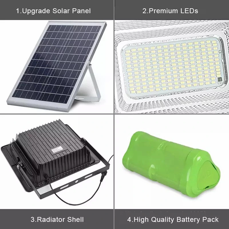 SMD LED Solar Flood Light with Sensor 20W 60W 100W Flood Lamp