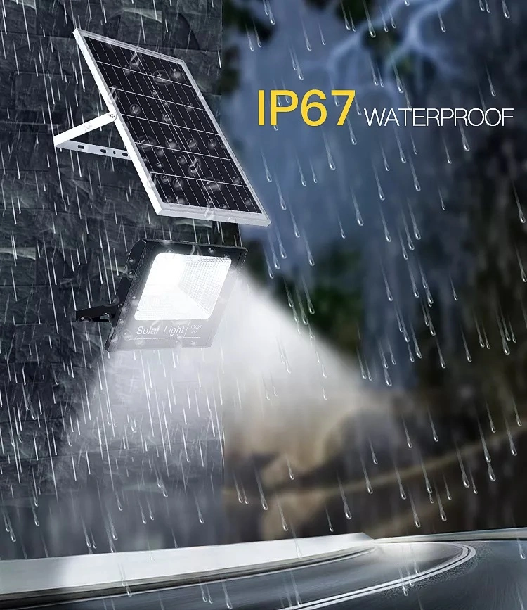 IP65 50W 100W 150W 200W Outdoor Solar Powered Lamp LED Flood Light