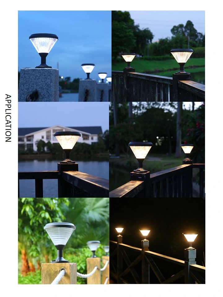 CE RoHS IP65 Outdoor Smart LED Lamp Solar Light Garden for Pathway Walkway Lawn