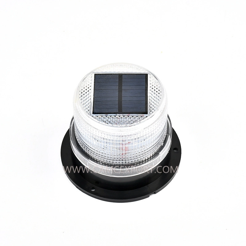 12V24VLED solar engineering light small magnetic marine warning light solar warning light