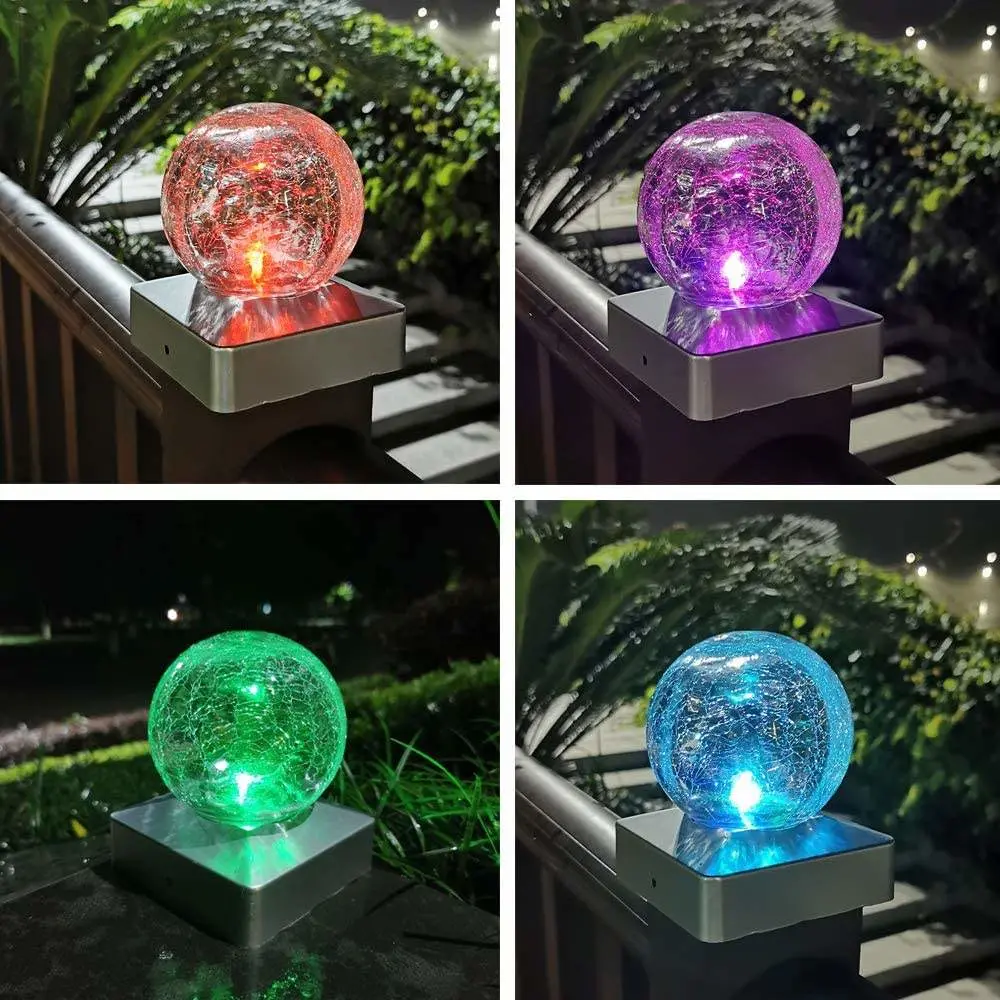 Outdoor Waterproof Solar Powered Color Changing Garden Fence Light