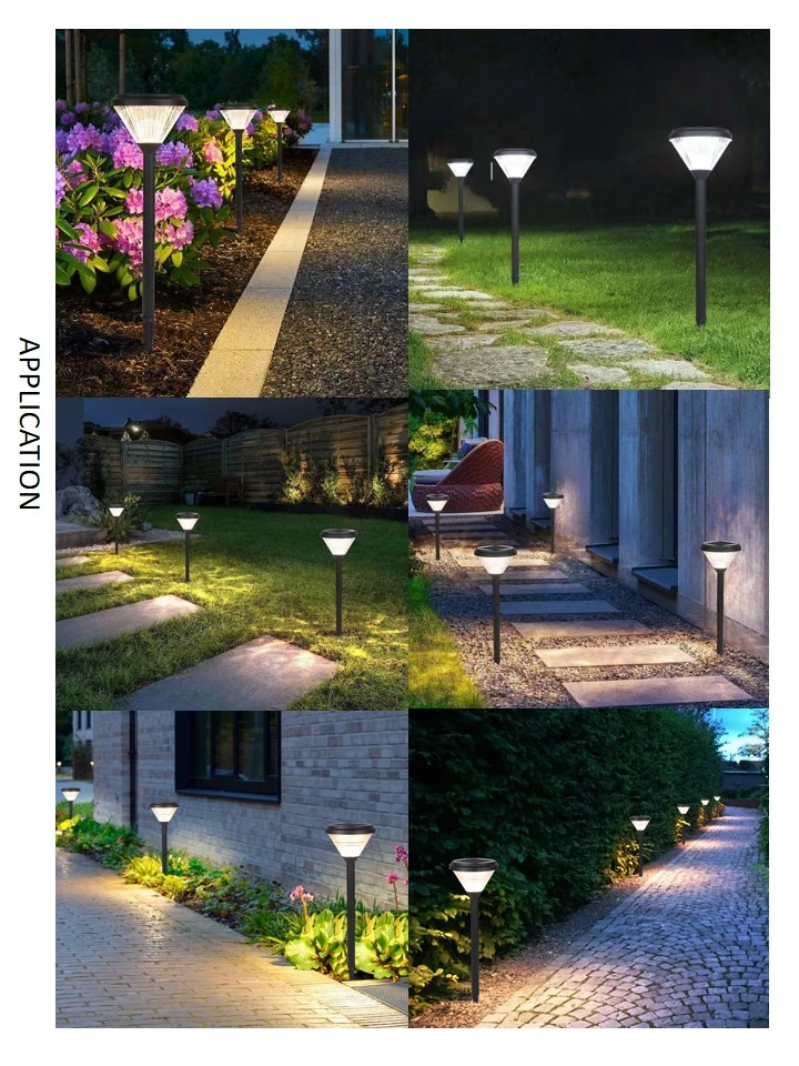 CE RoHS IP65 Outdoor Smart LED Lamp Solar Light Garden for Pathway Walkway Lawn