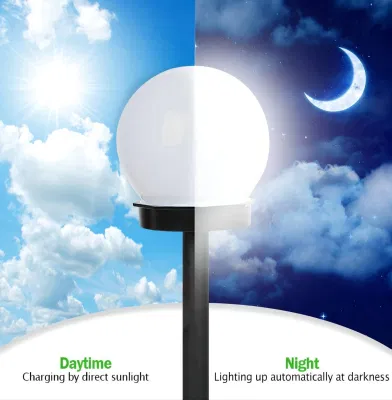 Impianto di alimentazione diretta illuminazione decorativa esterna cortile prato sferico terreno Lampada solare LED lampada rotonda da giardino
