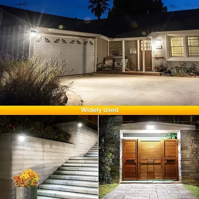  Luce solare Casa cancello esterno luce da parete esterna impermeabile LED Lampada da giardino