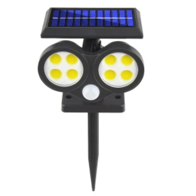  Proiettore LED riflettore solare lampada da prato a innesto impermeabile all&prime;esterno Giardino luci paesaggistici