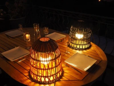 Solaires sospensione lumineuse exterieure Lanterna sospeso lampadario per esterni